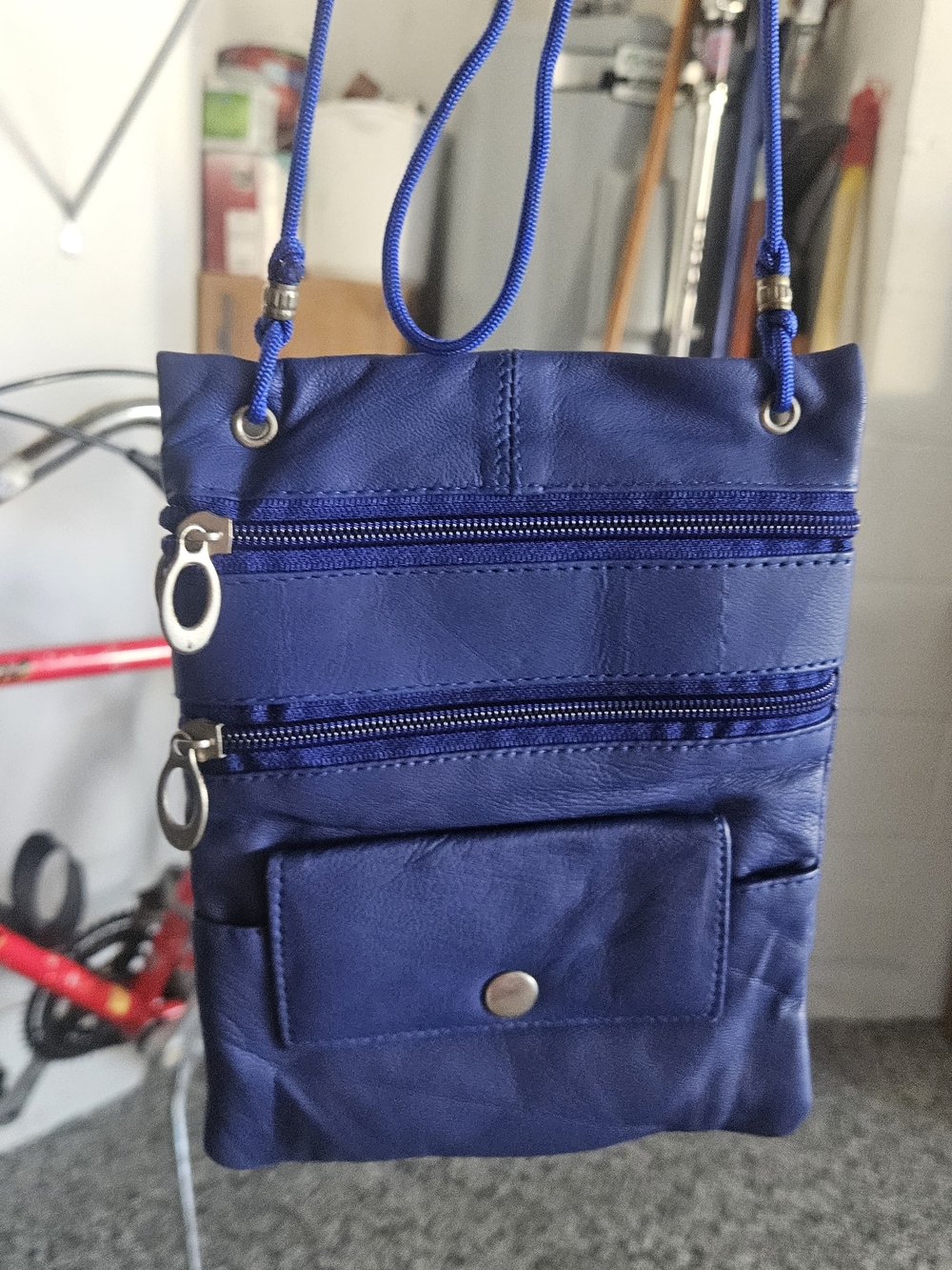 Compact Crossbody Bag in Royal Blue